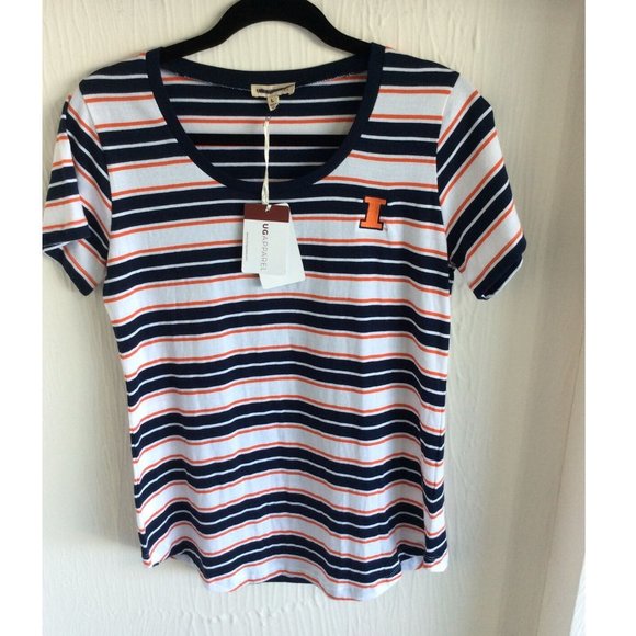 NWT University Of Illinois NCAA, UG Apparel Womens Tee Shirt, Size L - Picture 1 of 7